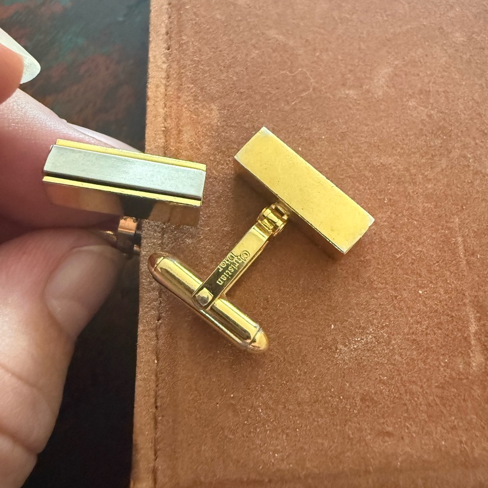 Dior Elegant Gold Cufflinks